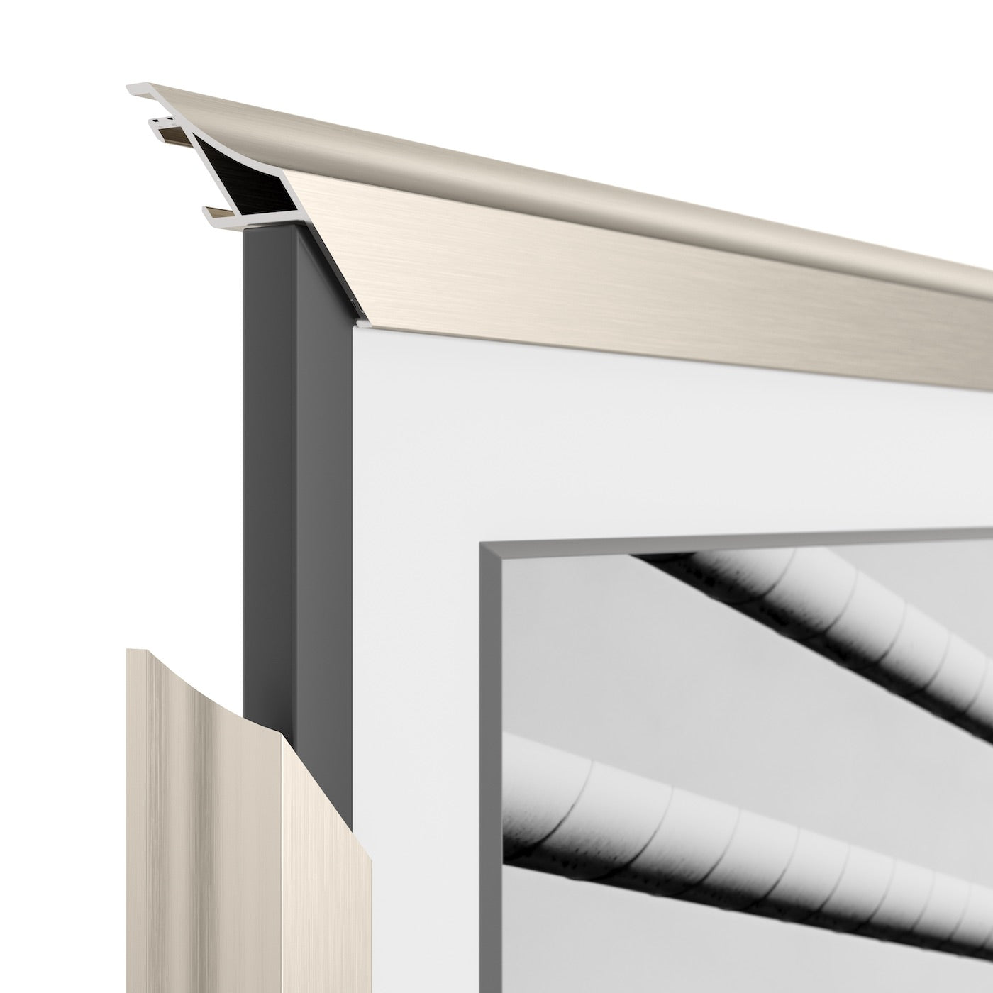 Premium German Silver Alloy Scoop for Samsung Frame TV Bezel - Perfect for Easy Installation & Screen Protection