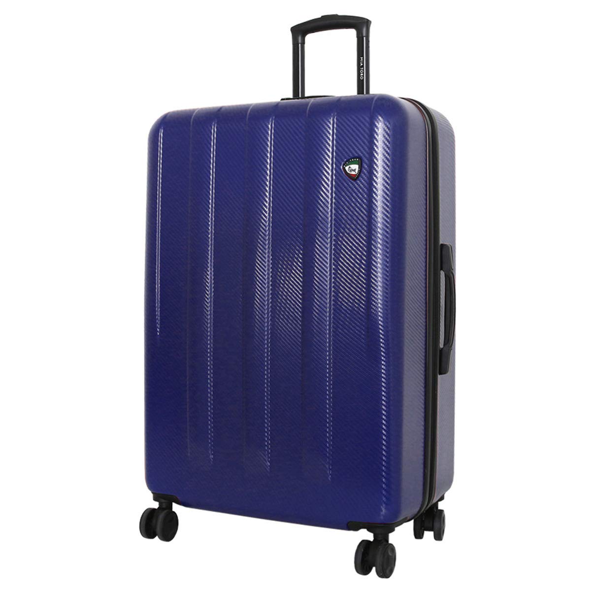 Mia Toro Italy Gemma 28 Inch Hard Shell Spinner Luggage - Lightweight Durable Suitcase with 360° Spinner Wheels, TSA Lock & Expandable Design, Perfect for Travel, Business Trips & Vacations - Blue