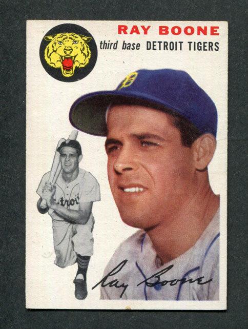 1954 Topps #77 Ray Boone Detroit Tigers Vintage Baseball Card - Collectible Sports Memorabilia for Fans & Display in Home or Office