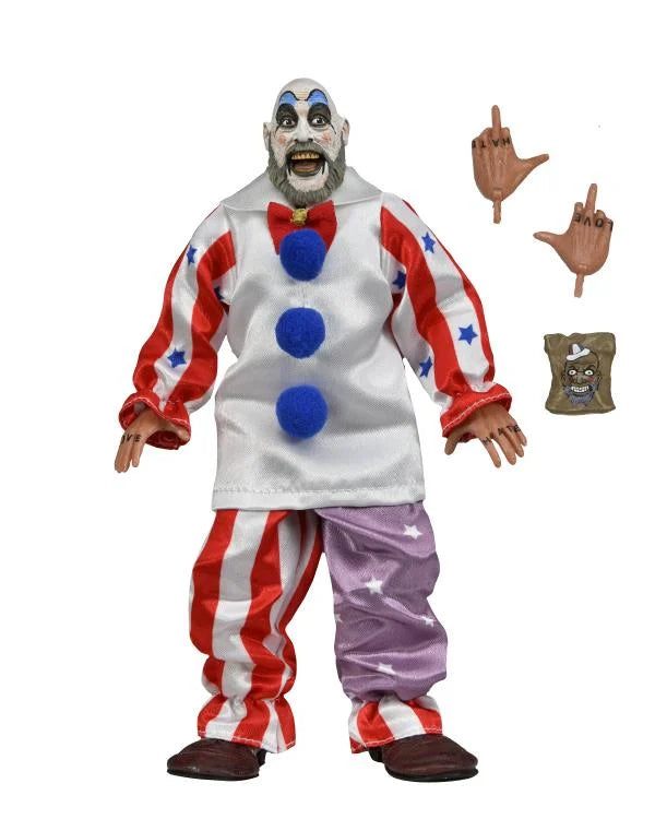 House of 1000 Corpses 20th Anniversary Captain Spaulding Clothed Action Figure - Collectible Horror Movie Merchandise for Fans & Display