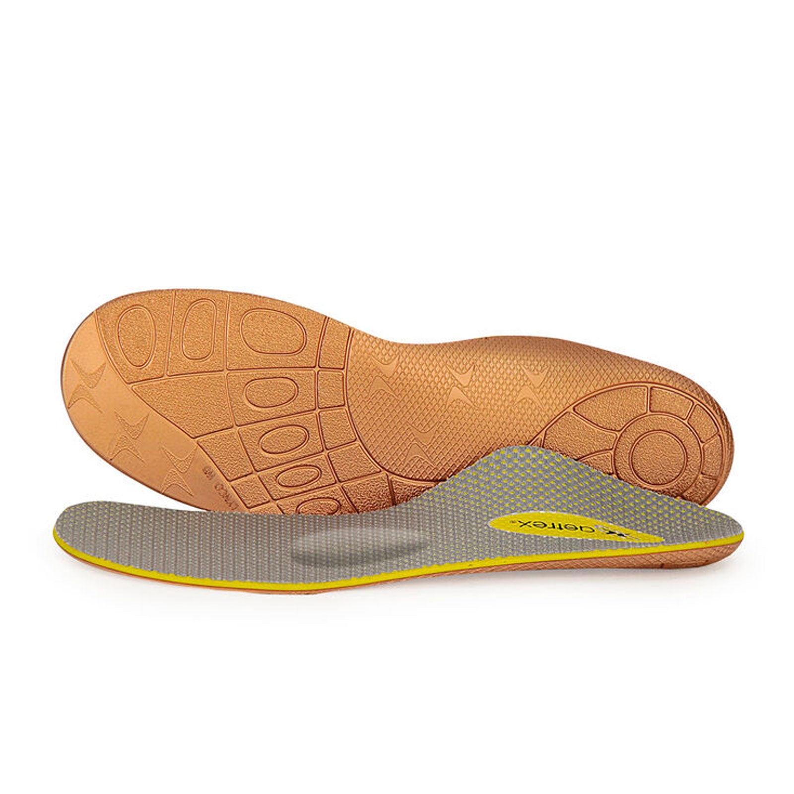 Aetrex Women's Train Cupped Orthotic Insoles with Metatarsal Support - Yellow | Arch Support for Running, Walking & Standing All Day