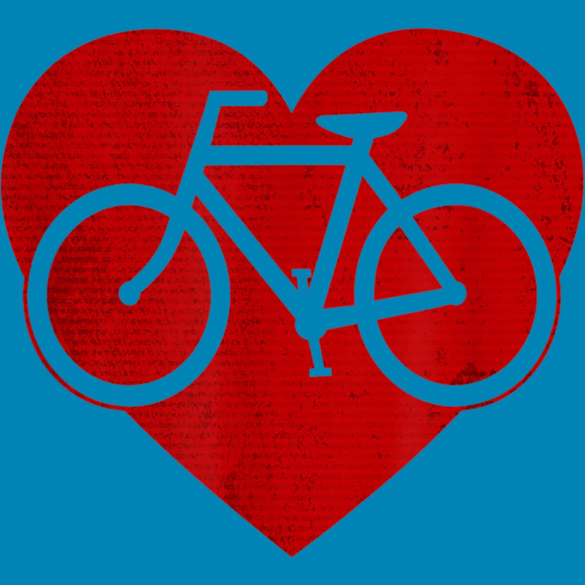 Design By Humans Boys Valentine's Day Heart Bicycle Graphic T-Shirt by Hillary White - Cute Kids Valentine Outfit for School & Family Photos