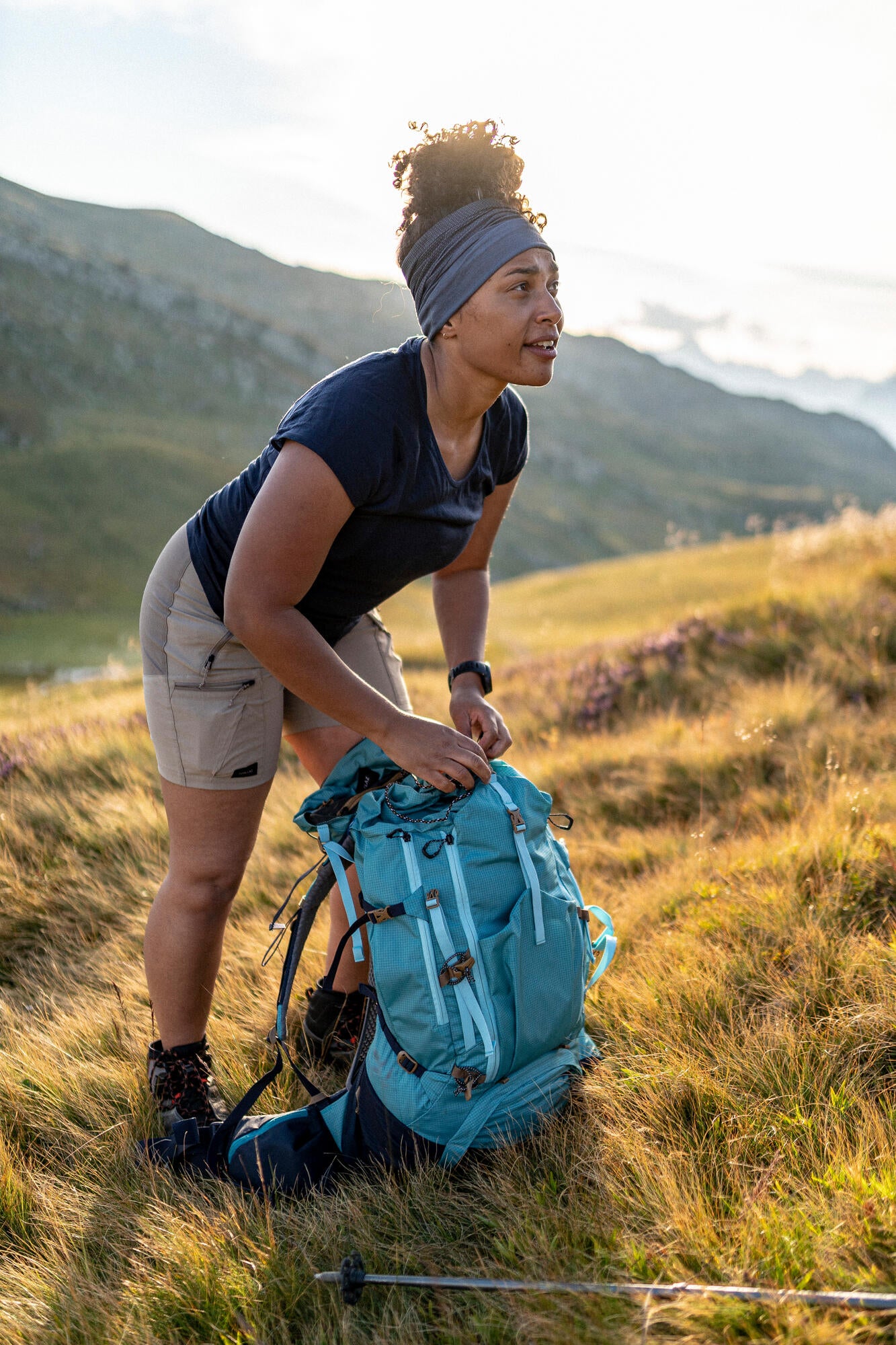 Simond Women's MT500 Air 45+10L Lightweight Hiking Backpack - Waterproof Travel Backpack for Camping, Trekking & Outdoor Adventures