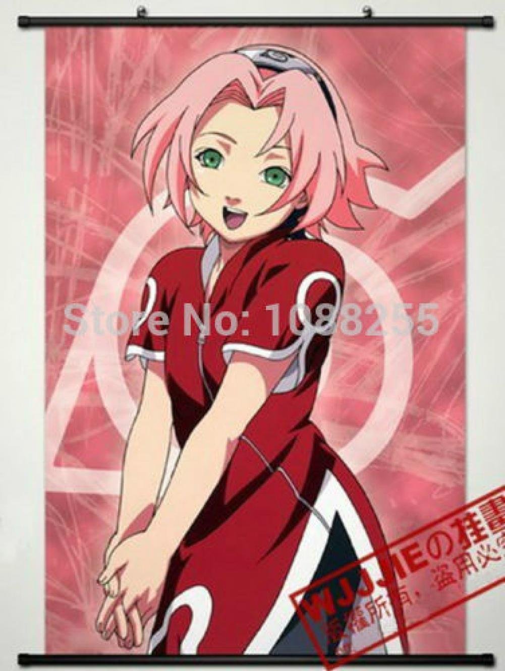 Naruto Haruno Sakura Anime Wall Scroll Poster - BestWeeks Home Decor for Bedroom, Living Room & Office