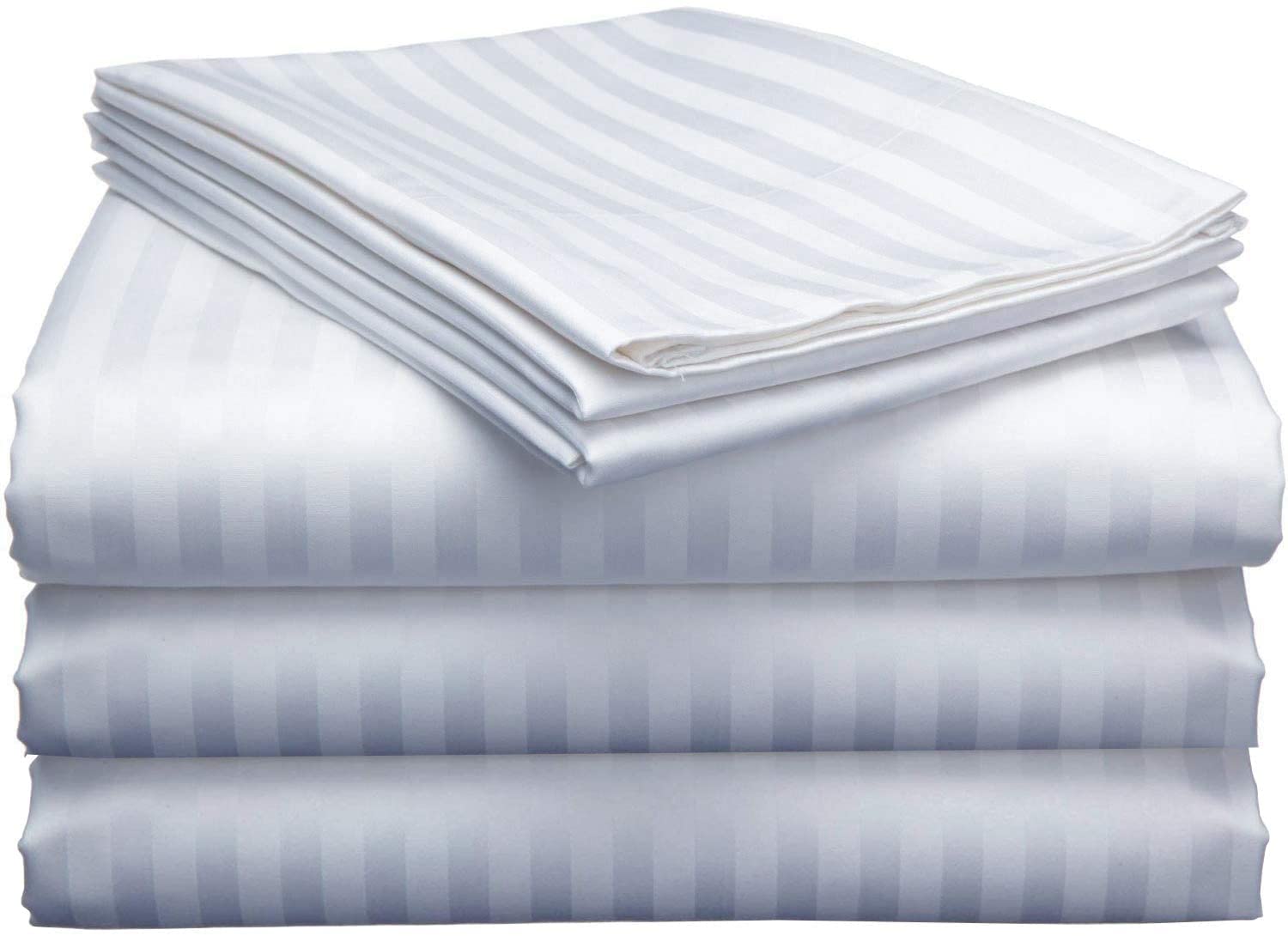 Premium 100% Giza Egyptian Cotton Split King Sheet Set - 5 Piece Deep Pocket Fitted Sheets for Adjustable Beds (Twin XL, 15