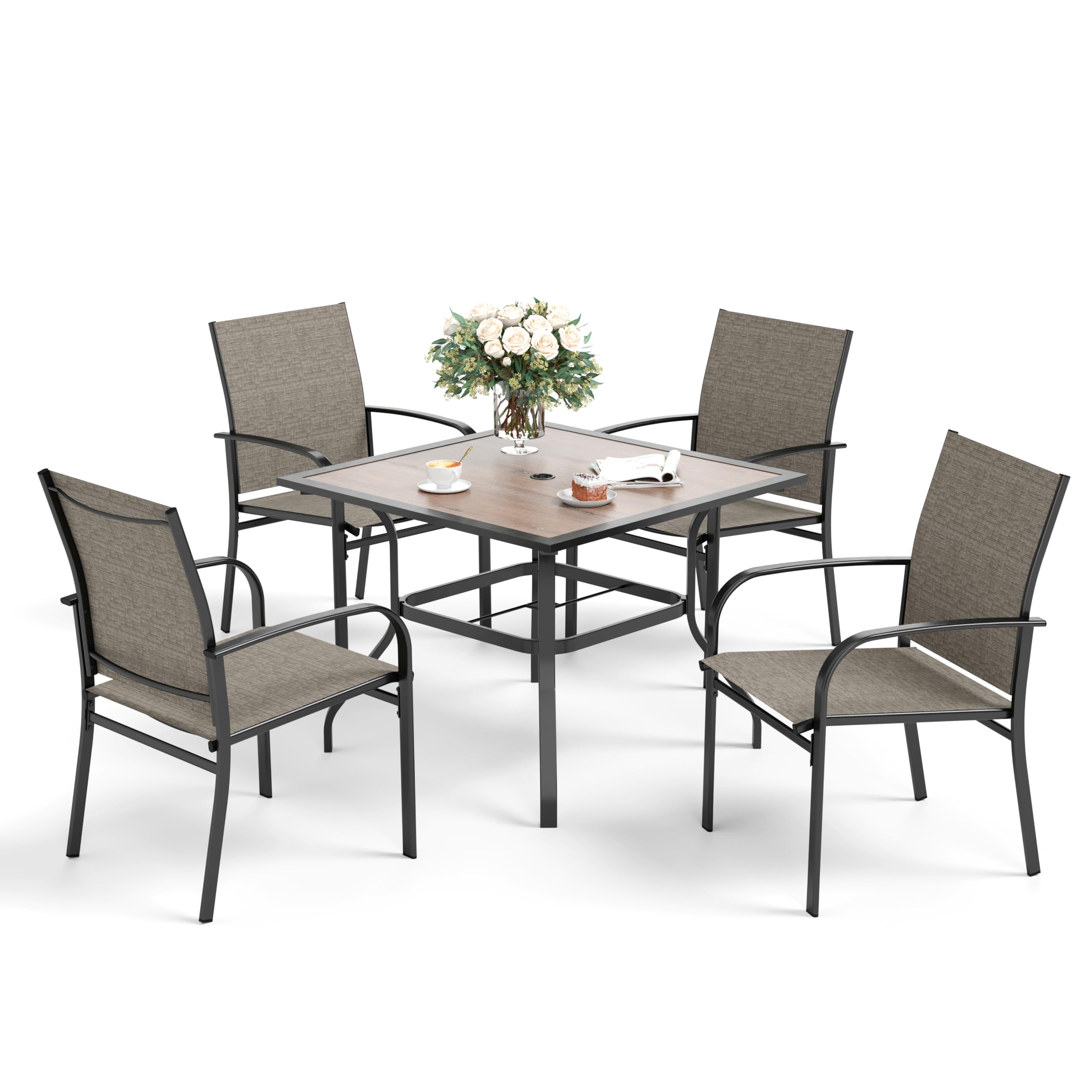 5-Piece Outdoor Patio Dining Set for 4 - 37