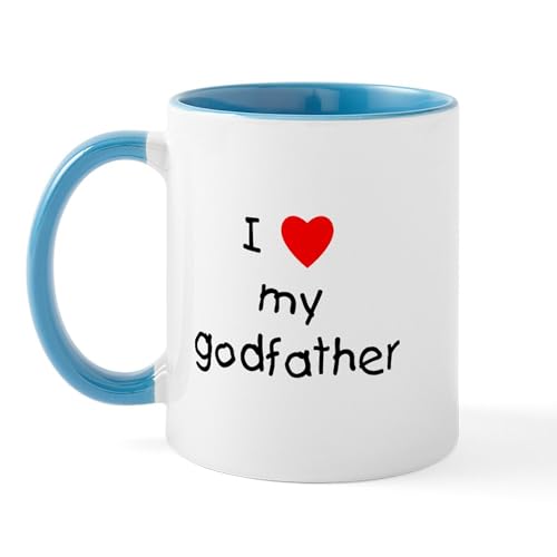 White/Blue Inside - I Love My Godfather Mug