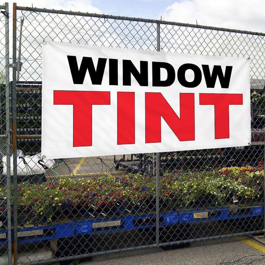 Premium Vinyl Banner - Multiple Sizes (60x144 Inches) | Weatherproof Window Tint for Auto, Car Repair Shops & Outdoor Use | Heavy-Duty with 10 Grommets | Ideal for Automotive, Industrial Yard Signs & Business Advertising