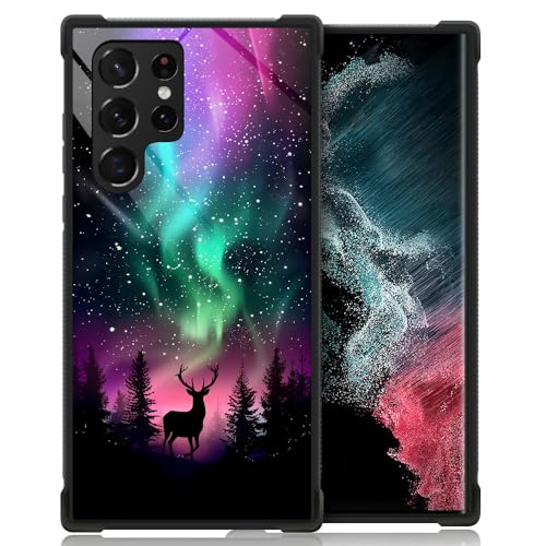 Deer Northern Lights Art