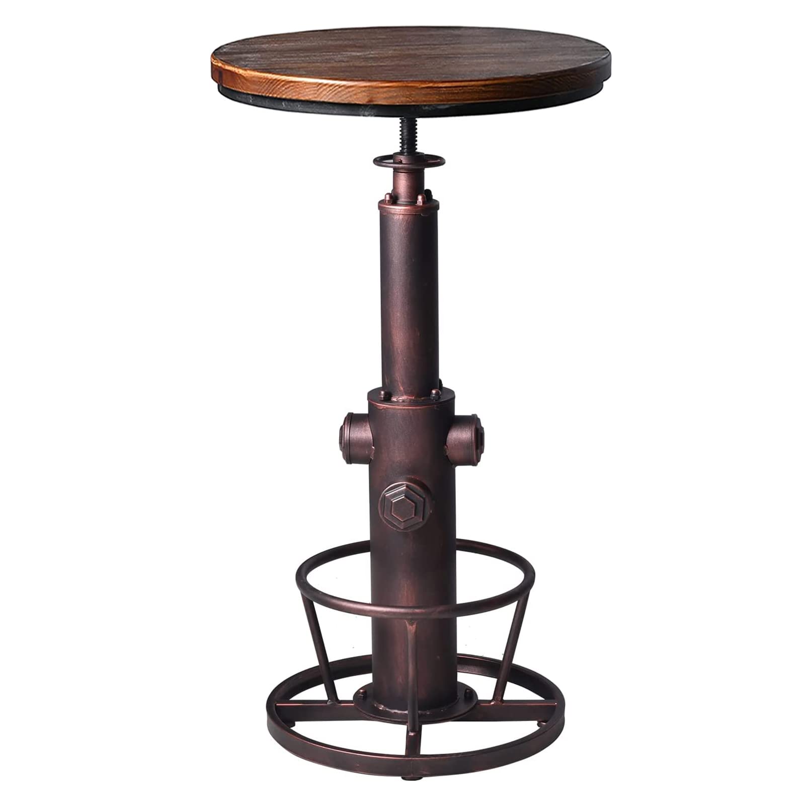 Adjustable Height Industrial Bar Table 38.6