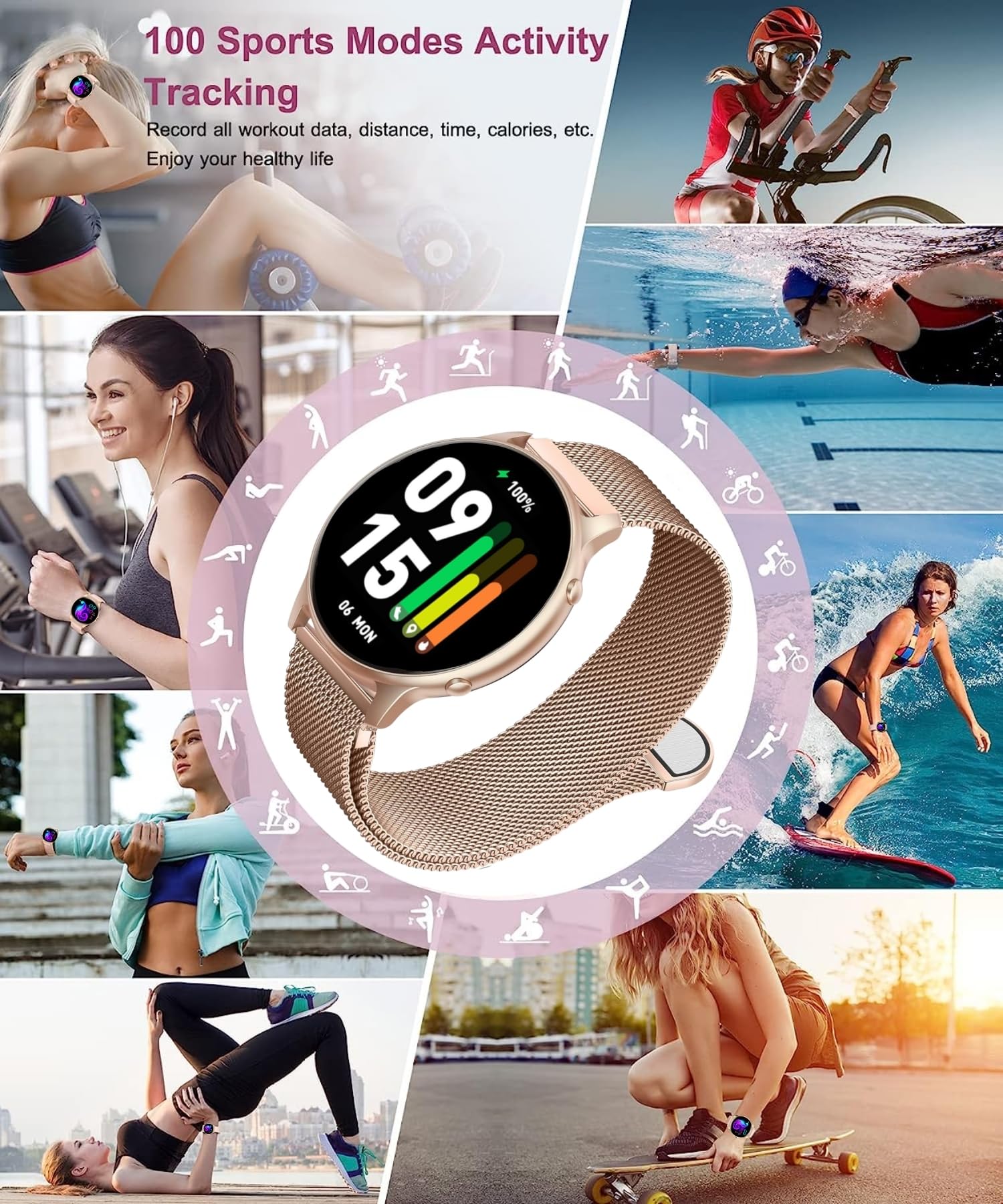 Smart Watches for Women with Call Function, 1.32