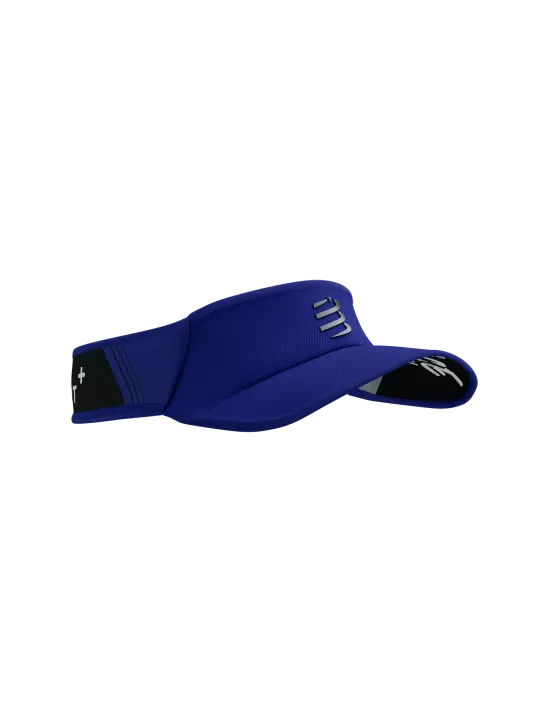 Compressport Unisex Ultralight Running Visor - Dazzling Blue/Black | Sun Protection for Outdoor Sports & Active Lifestyle
