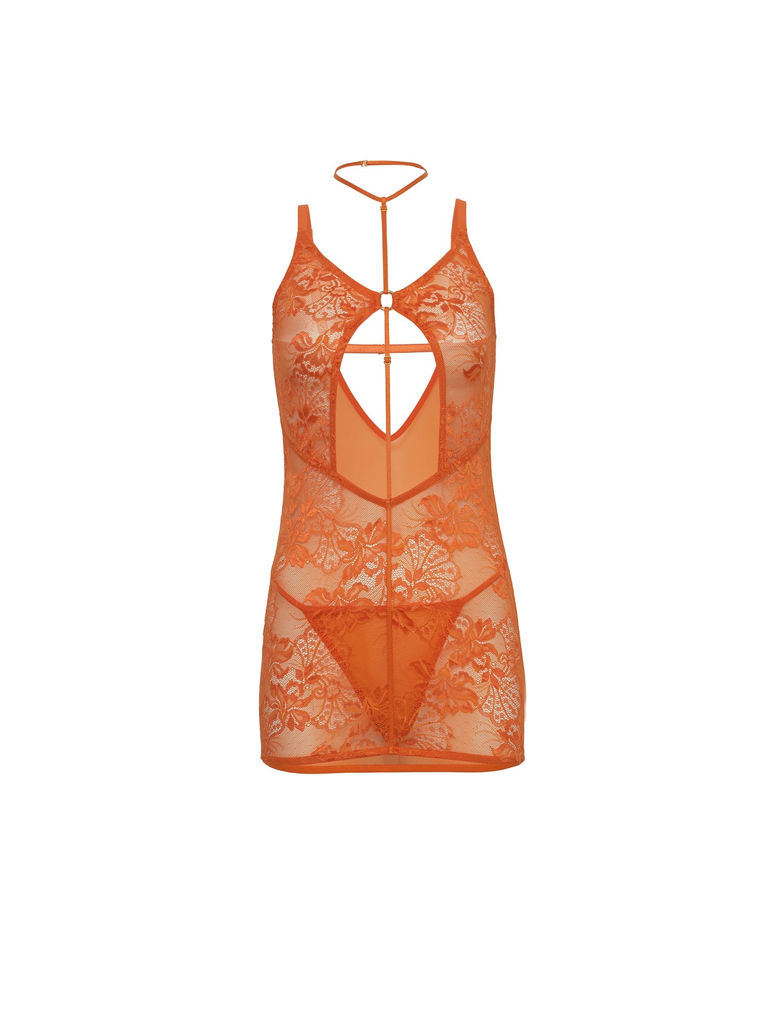 Amina Harness Babydoll Dress - Sexy Lingerie for Women, Adjustable Straps & Lace Trim, Perfect for Valentine's Day, Date Night & Boudoir Photography
