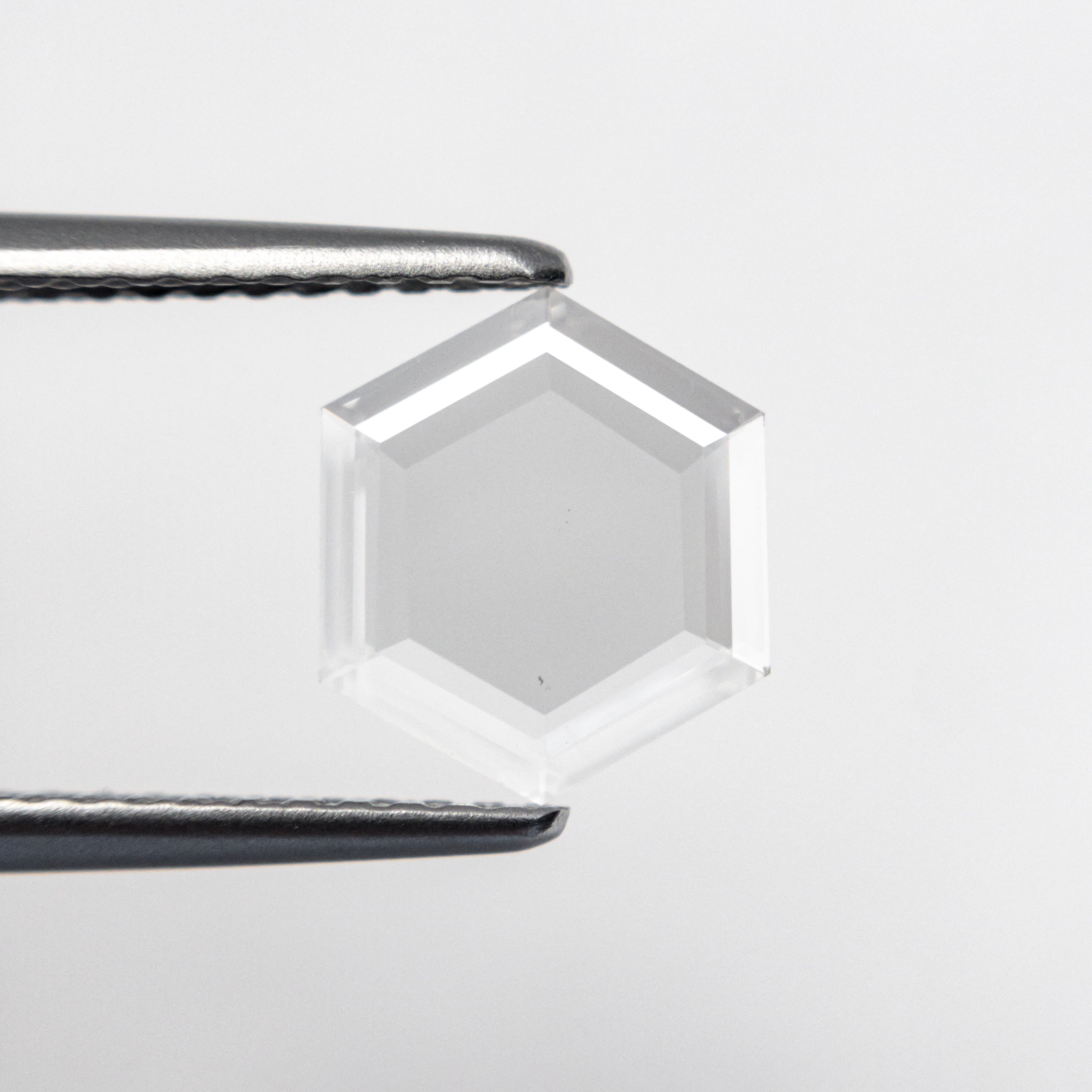 0.70ct Hexagon Portrait Cut Diamond - 8.57x7.44x1.00mm SI1 K Color - Ideal for Engagement Rings & Fine Jewelry