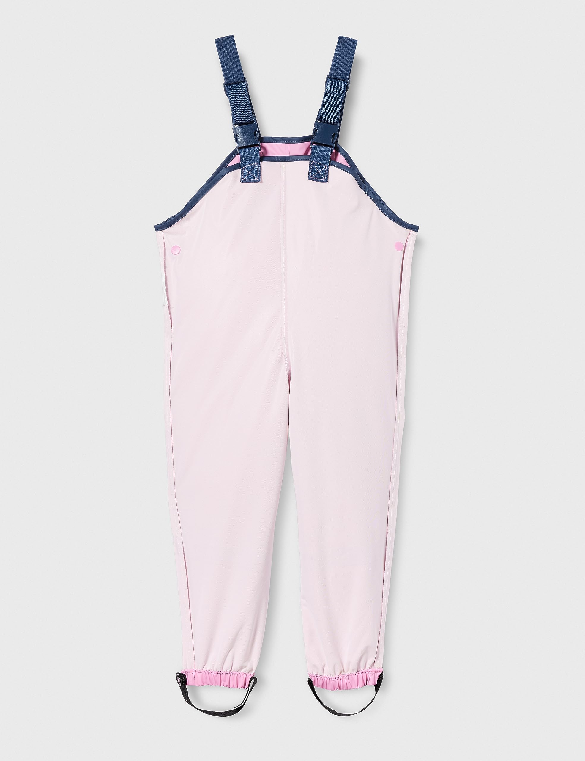 Waterproof Rain Bib Pants for Kids - Light Pink Size 116 | Outdoor Play, Rainy Day Protection, Gardening & Puddle Jumping