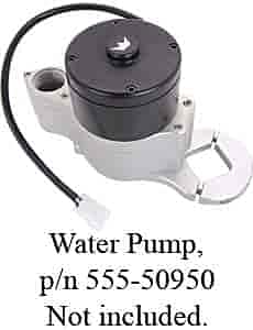 JEGS 50955 Universal Remote Electric Water Pump Mounting Bracket Kit - High Performance Aluminum Alloy for Car, Truck & Racing Vehicles - Easy Installation & Secure Fit