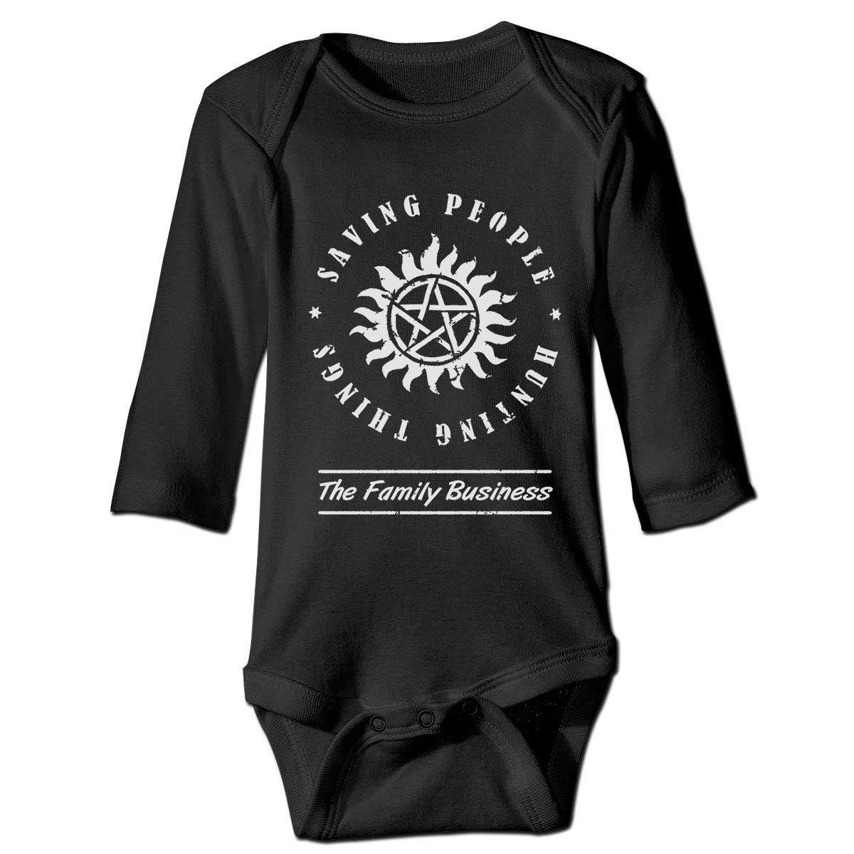 LittleHorn Supernatural Baby Romper - Long Sleeve Jumpsuit for Hunting & Outdoor Adventures | Halloween Costume, Cosplay & Fantasy Role Play Outfit