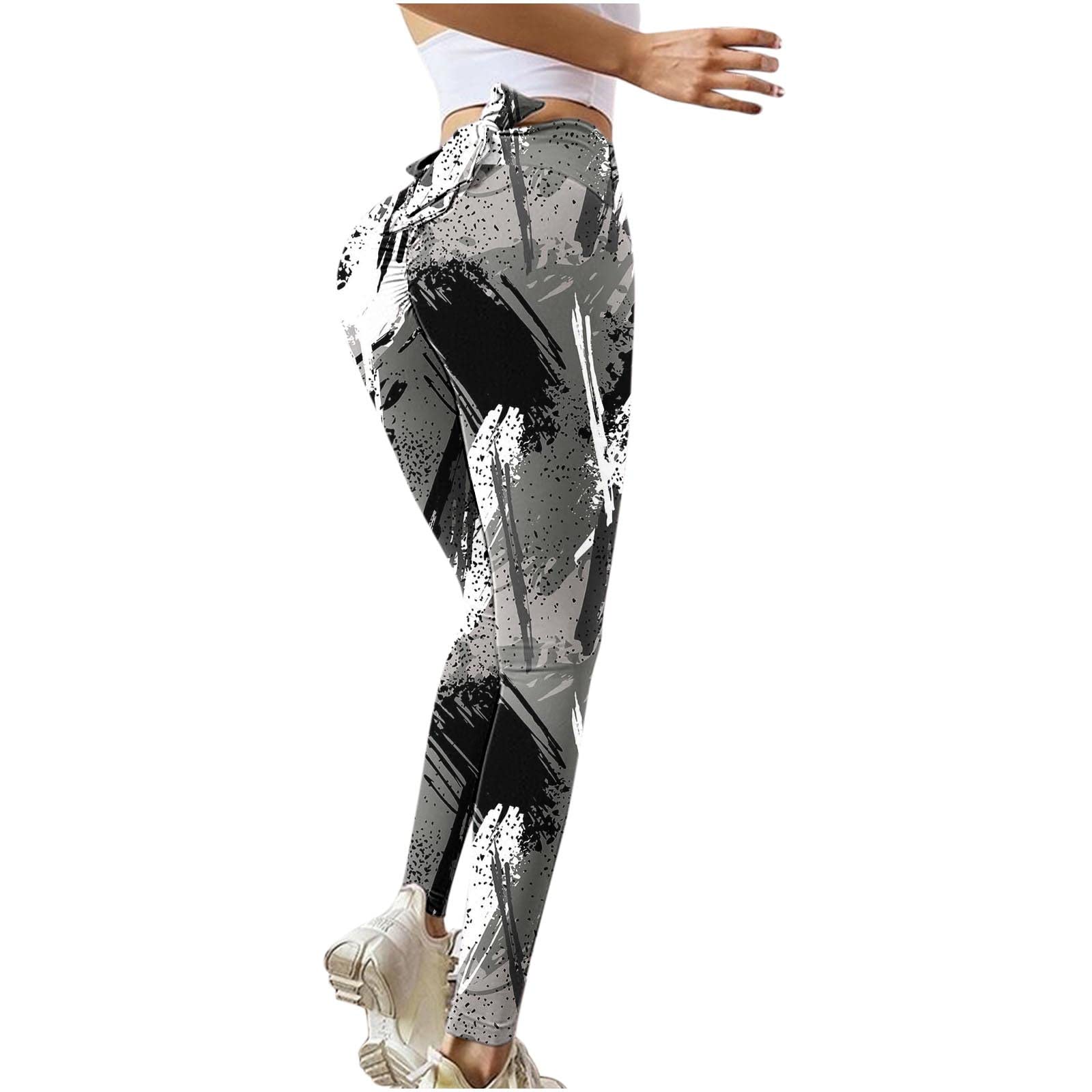 Trendy High Waist Yoga Pants for Women - Printed Workout Leggings for Running, Gym, Fitness & Activewear | Perfect for Yoga, Pilates & Lounge Wear