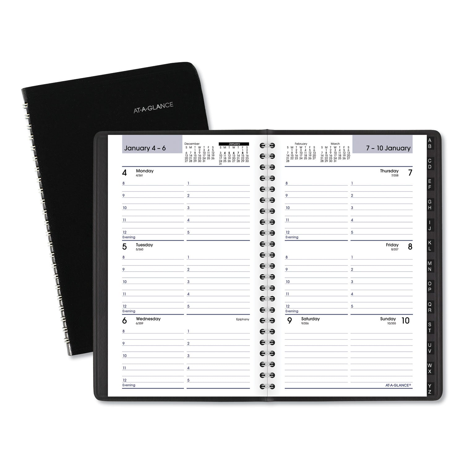 AT A GLANCE® 2025 Weekly Planner - 12 Month Appointment Book with Tabbed Sections (January to December), 8.5