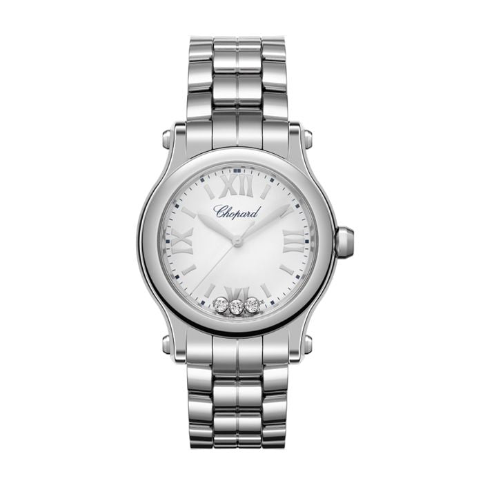 Chopard Happy Sport Ladies Watch - Stainless Steel Luxury Timepiece for Women | Perfect for Business, Parties & Special Occasions