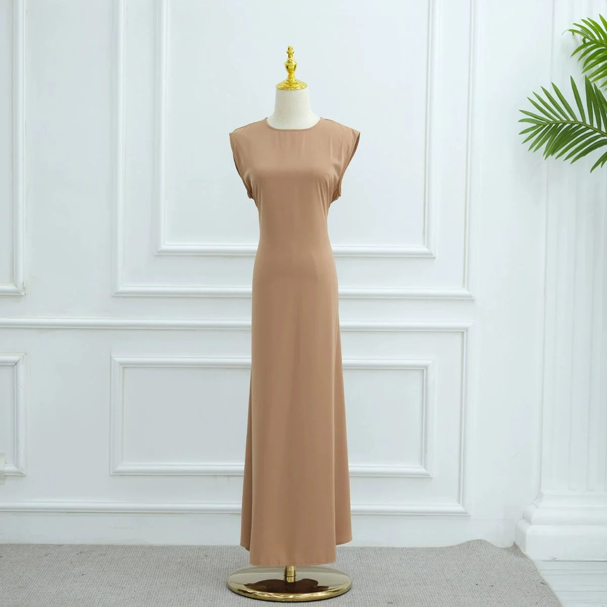 Urgarment Back Strap Nida Sleeveless Slip Dress - Seamless Invisible Underdress for Women, Perfect for Wedding Gowns, Evening Dresses & Formal Wear #251003