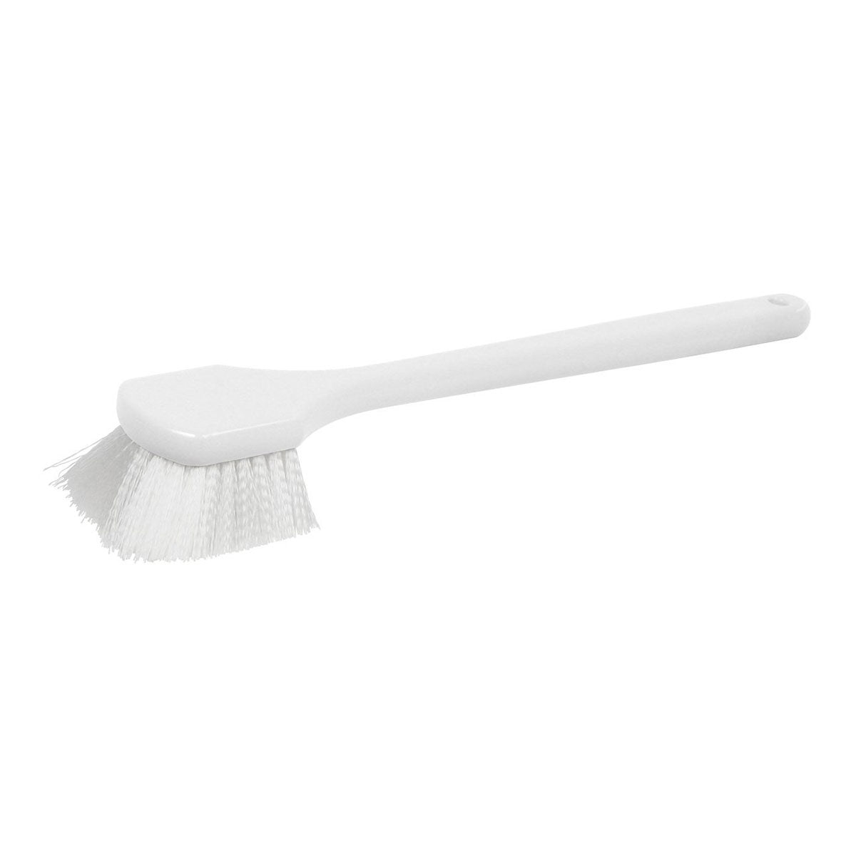 Multi-Purpose Nylon Utility Brush - Heavy Duty Cleaning Brush for Kitchen, Bathroom, Garage & Outdoor Use - Durable White Scrub Brush with Ergonomic Handle (20 Pack) - Perfect for Cleaning Tiles, Grout, Floors & Tough Stains