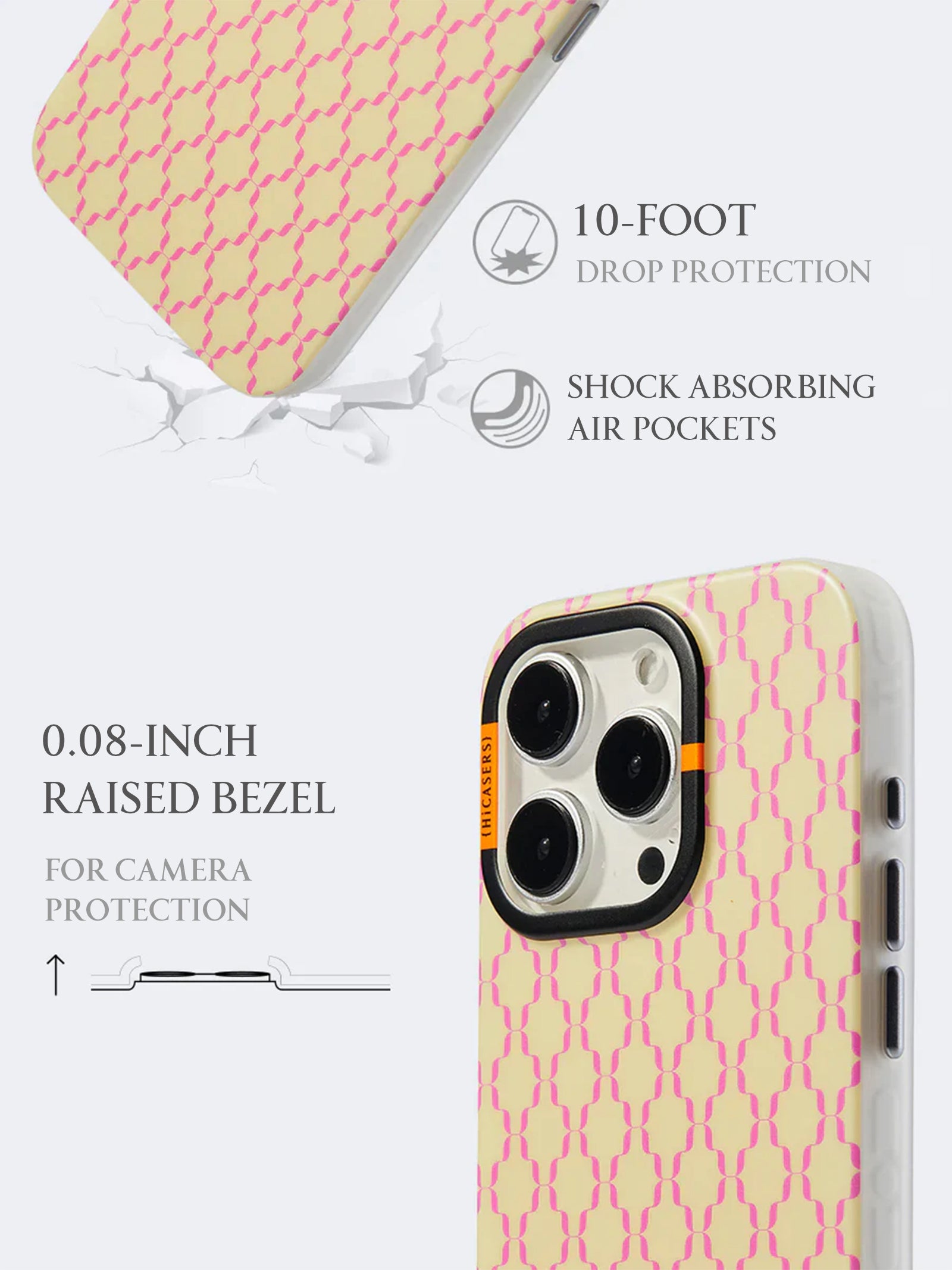Custom Pink Coffee Logo Phone Case - Durable Protective Cover for iPhone & Samsung - Perfect for Coffee Lovers, Office & Cafe Use