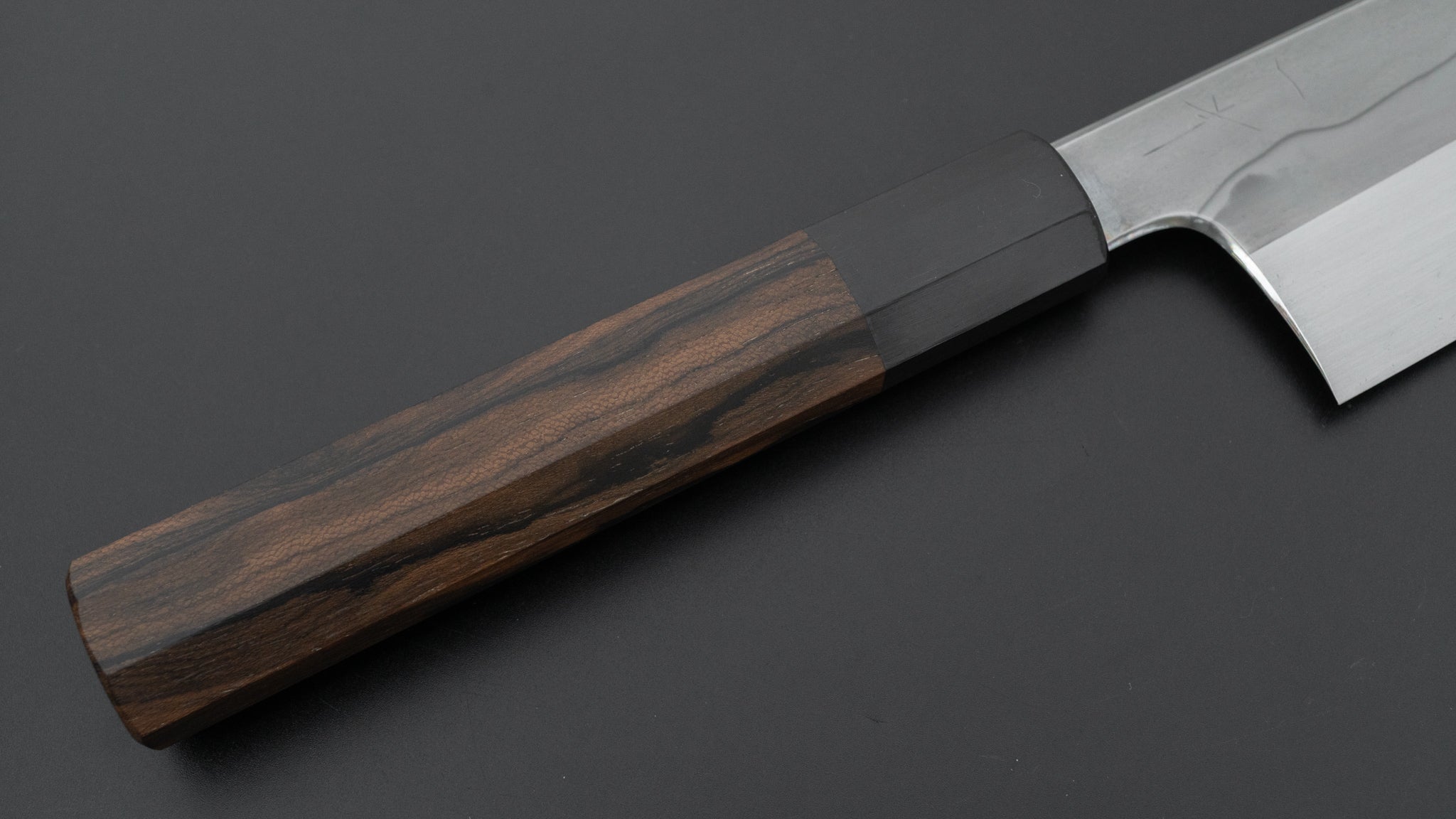 Hitohira Togashi White #1 Sanbonsugi Mizu Honyaki Gyuto 240mm Japanese Chef Knife with Ziricote Handle & Saya (#122) - Premium Kitchen Knife for Sushi, Meat Cutting & Professional Cooking