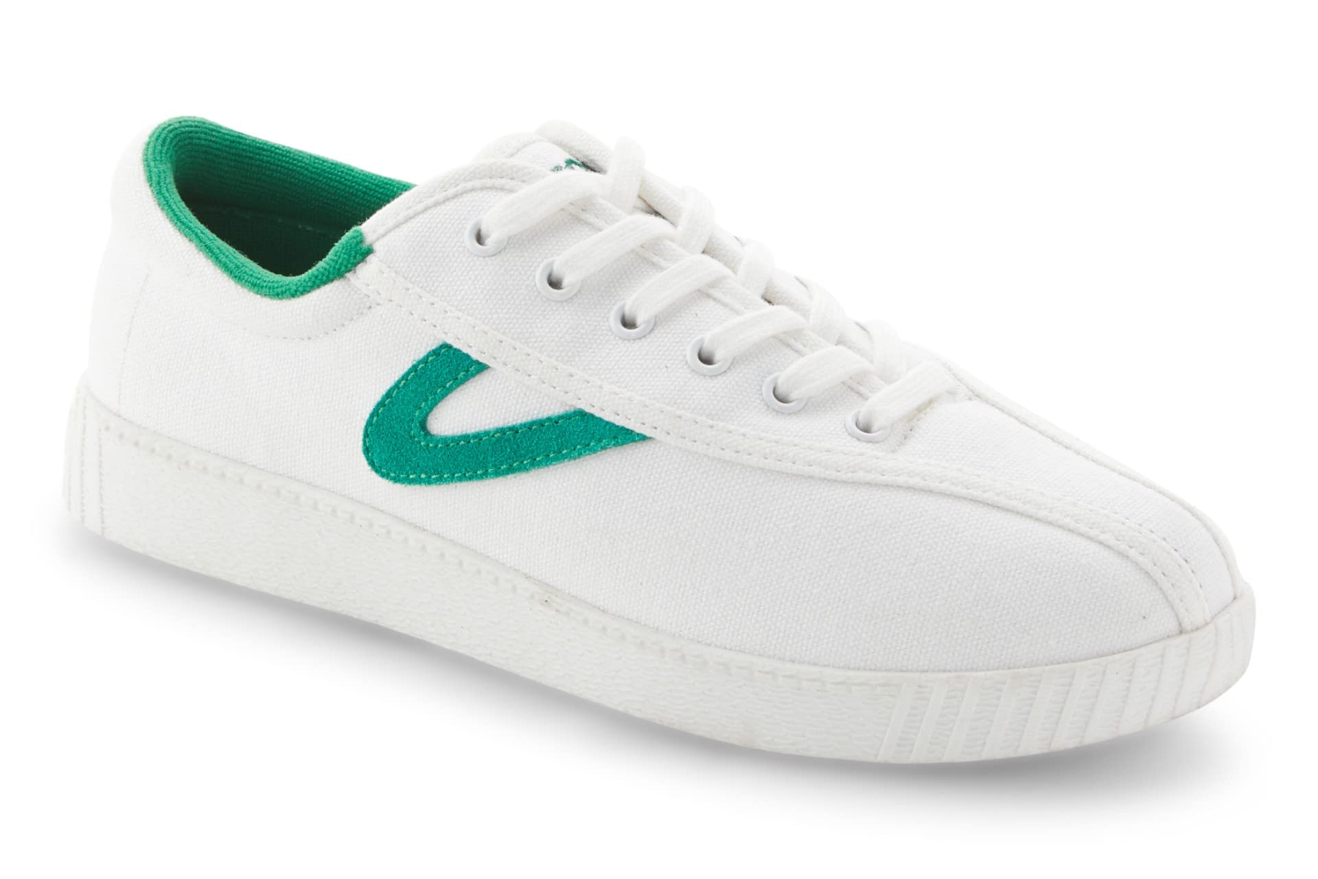TRETORN Men's Nylite Canvas Sneakers - Comfortable Casual Shoes for Walking, Running & Everyday Wear | Classic White Low-Top Tennis Shoes for Men | Perfect for Gym, Work & Street Style