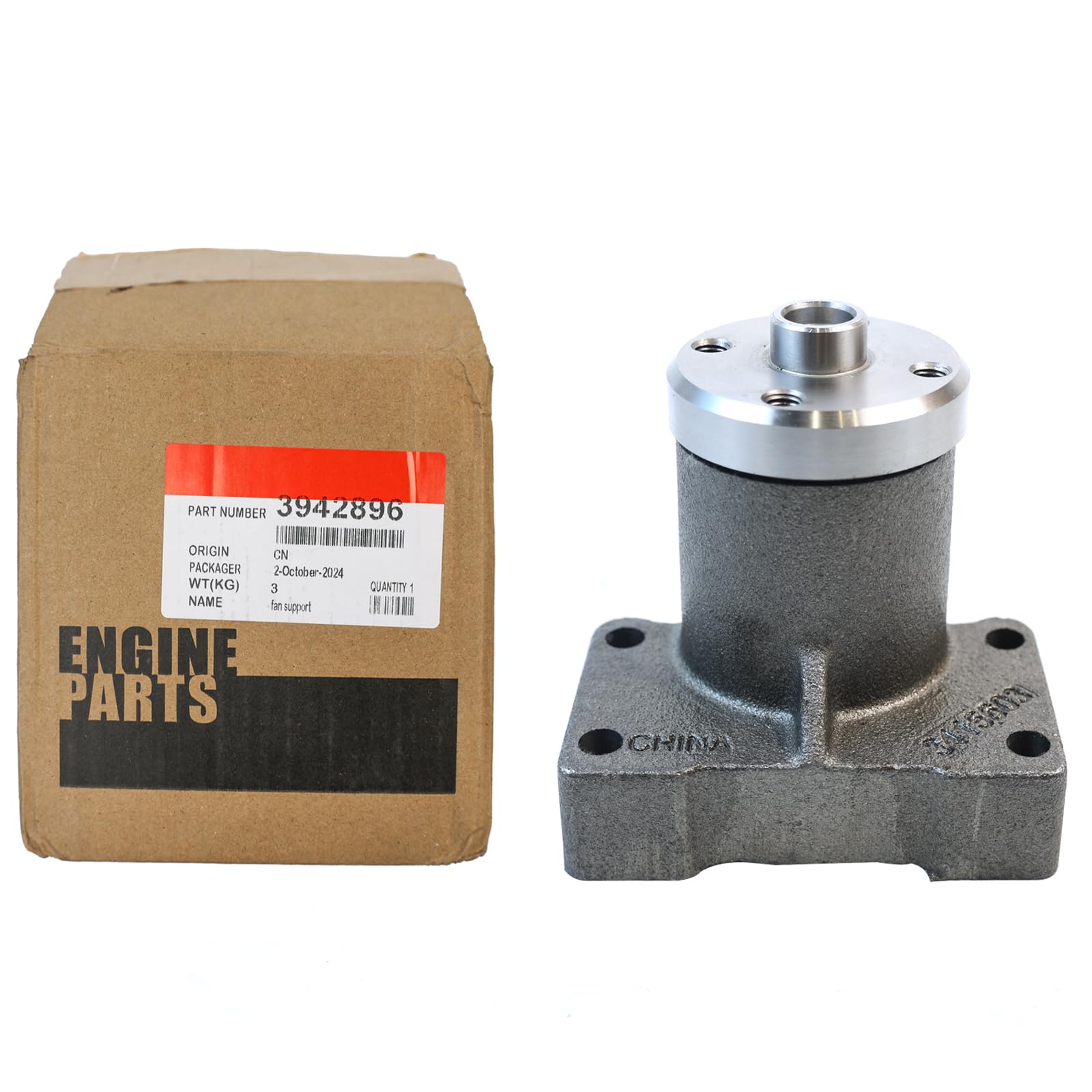 Genuine Fan Support 3942896 5263529 3929458 3910738 for Cummins Engine 6CT 8.3 ISL ISC | Compatible with Hyundai Excavator R305LC-7 & HL770-7 Loader | Heavy Duty Cooling System Replacement Part for Construction & Mining Equipment