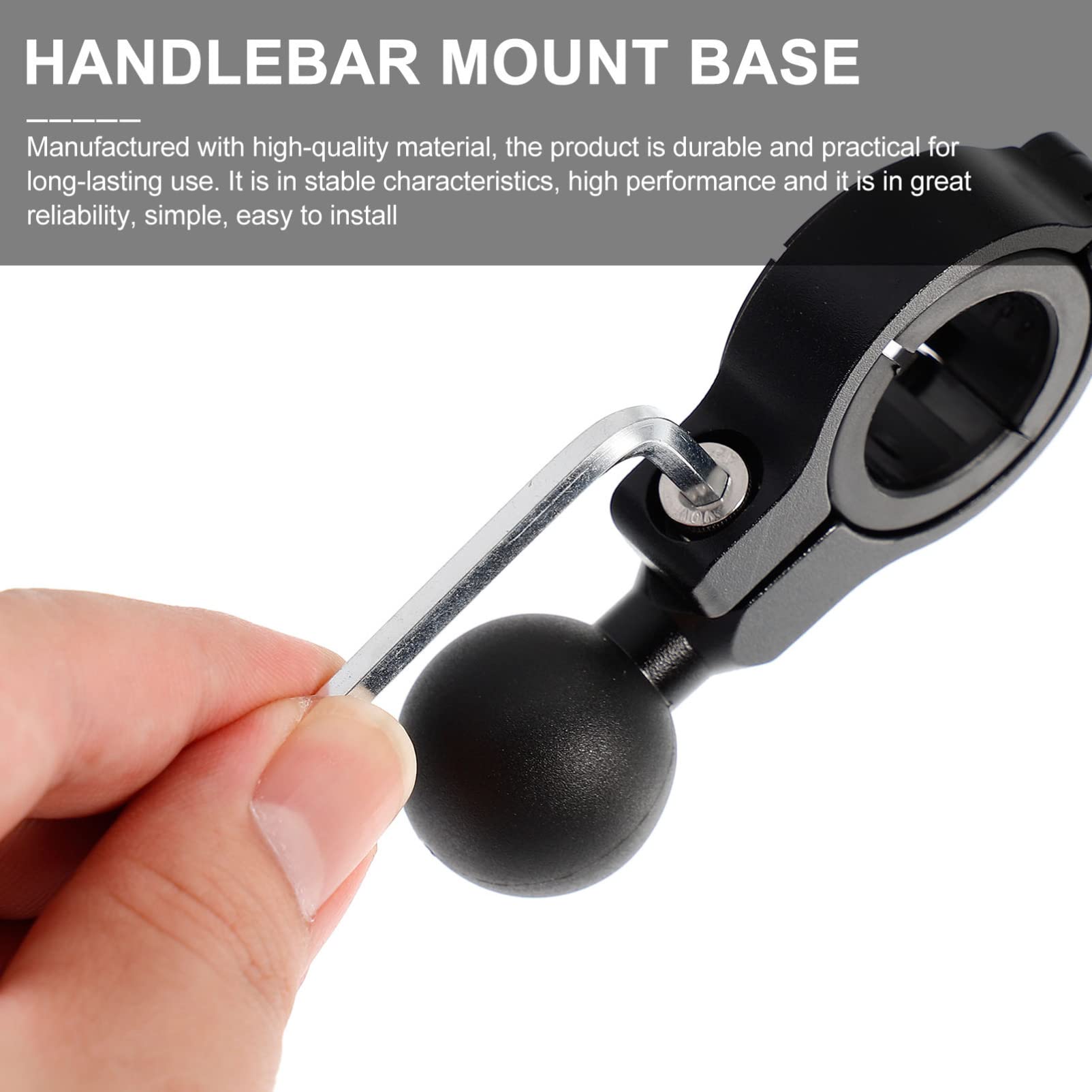 Motorcycle Handlebar Phone Mount Adapter - Secure for Riding
