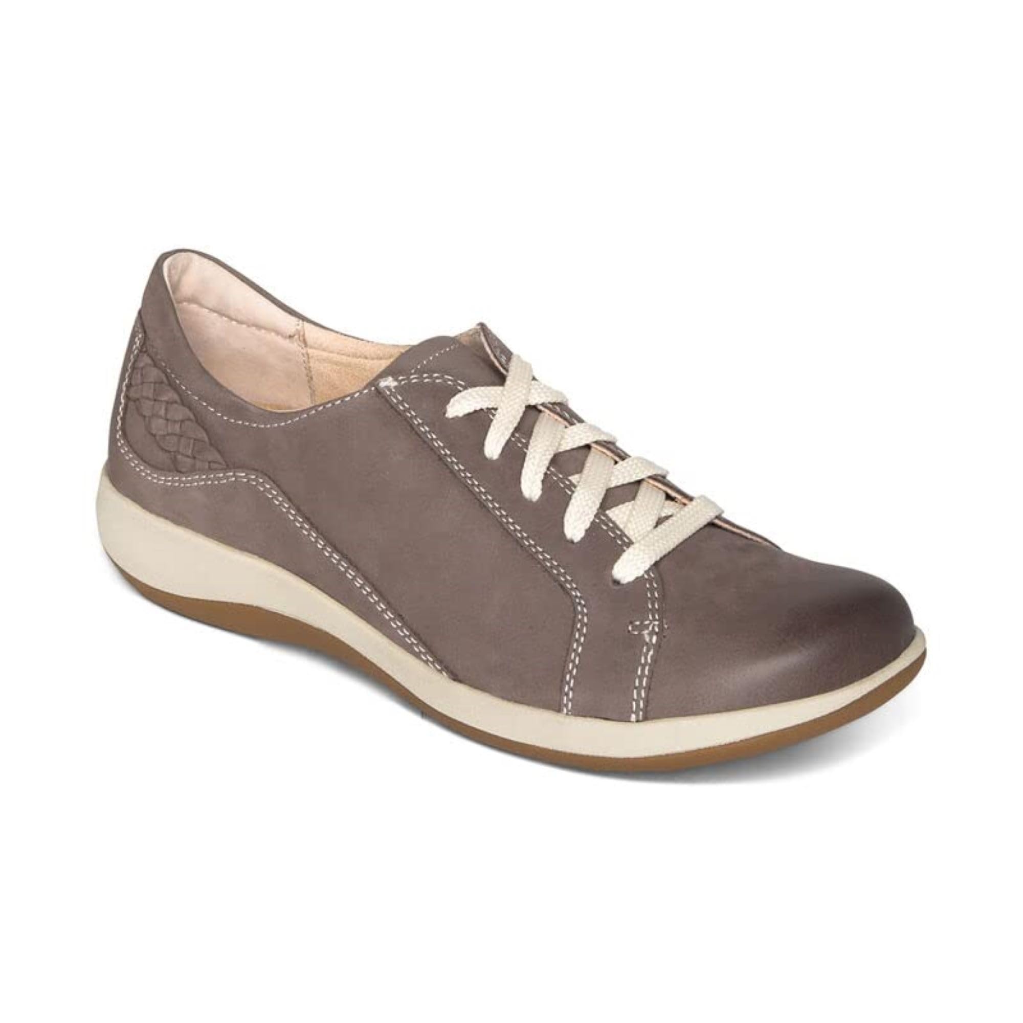 Aetrex Women's Dana Orthopedic Lace-Up Oxford Leather Shoes - Lightweight Casual Sneakers with Arch Support for Comfort | Perfect for Work, Walking & Everyday Wear