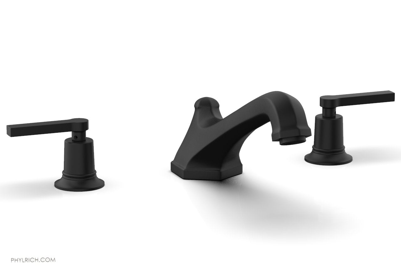 HEX MODERN Deck Tub Faucet Set with Lever Handles 501 41 - Durable Bathroom Sink Faucet for Modern Home & Commercial Use
