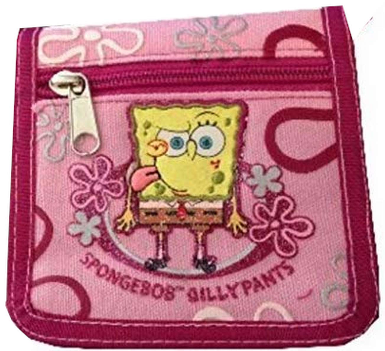 Spongebob Sillypants Pink Wallet with Adjustable Strap - Cute Cartoon Coin Purse for Women & Girls - Perfect for School, Travel, and Everyday Use