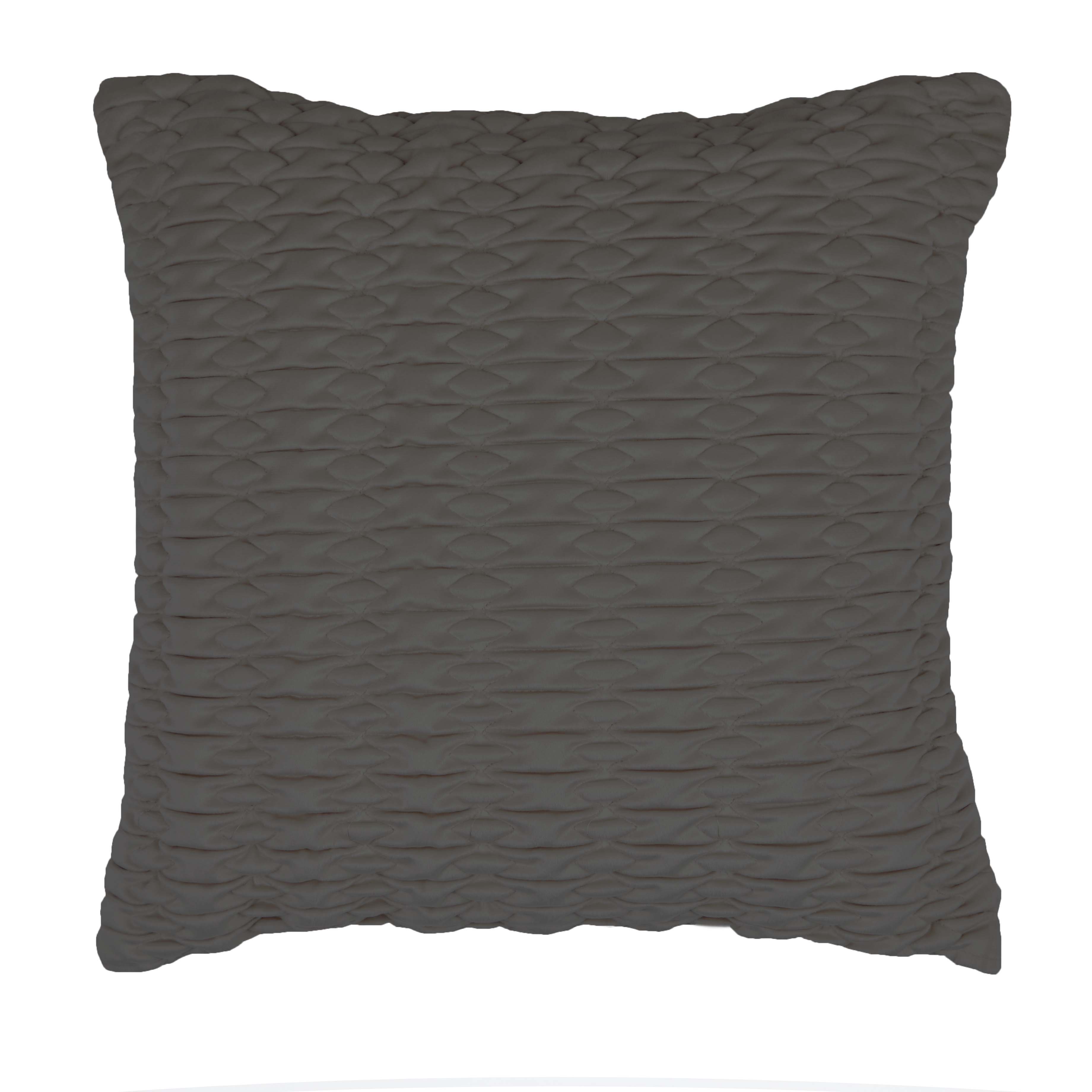 Private Collection Loxton Charcoal Square Cushion - Premium Decorative Throw Pillow for Sofa, Bed & Home Decor