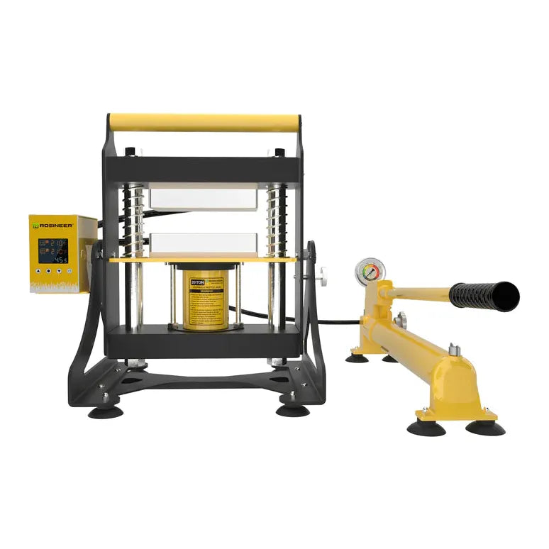 Rosineer Swing 20 Ton Hydraulic Rosin Press Kit with Pre-Press Mold & Accessories - Perfect for Home DIY Rosin Extraction, Essential Oil Production, and Concentrate Making