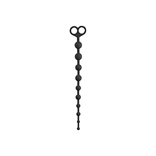 Silicone Anal Beads for Men - Adult Sex Toys, Penile Dilator & Stimulation Stick - Black - Perfect for Couples Play, Solo Pleasure & Sensual Exploration