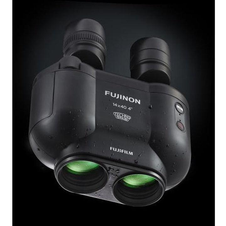 Fujinon Techno Stabi TSX 1440 14x40 Image Stabilized Binoculars - High Power Zoom for Bird Watching, Hunting & Travel (Black/Yellow/Navy Blue) | Waterproof & Fogproof Outdoor Optics