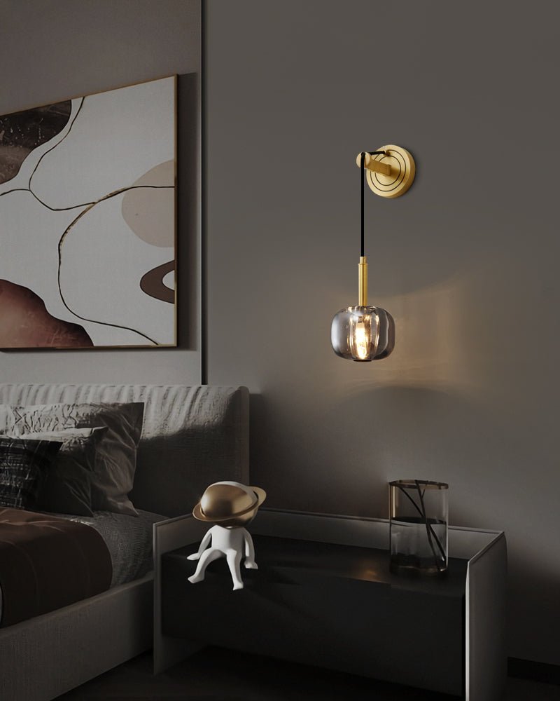 Ecliptique Series Modern Wall Lamp - Sleek LED Sconce Lighting for Bedroom, Living Room & Hallway - Energy Efficient Home Decor