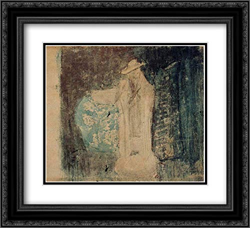 Theo van Doesburg Still Life Art Print - 22x20 Black Ornate Framed Museum Quality with Double Matting | Wall Decor for Living Room, Office & Gallery Display