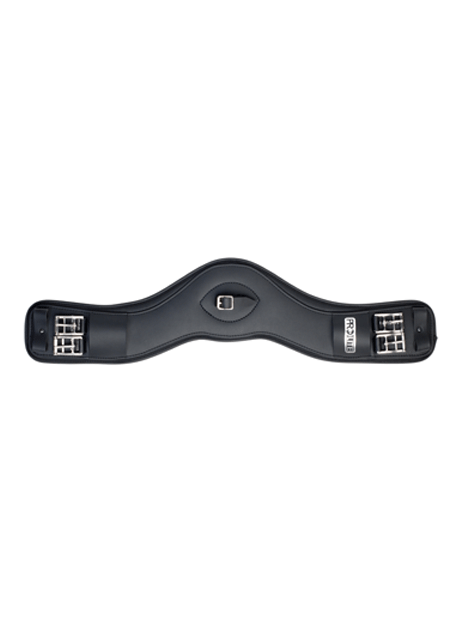 Prolite Dressage Girth for Horses - Premium Leather Equestrian Girth with Elastic Ends - Perfect for Training, Competition & Everyday Riding