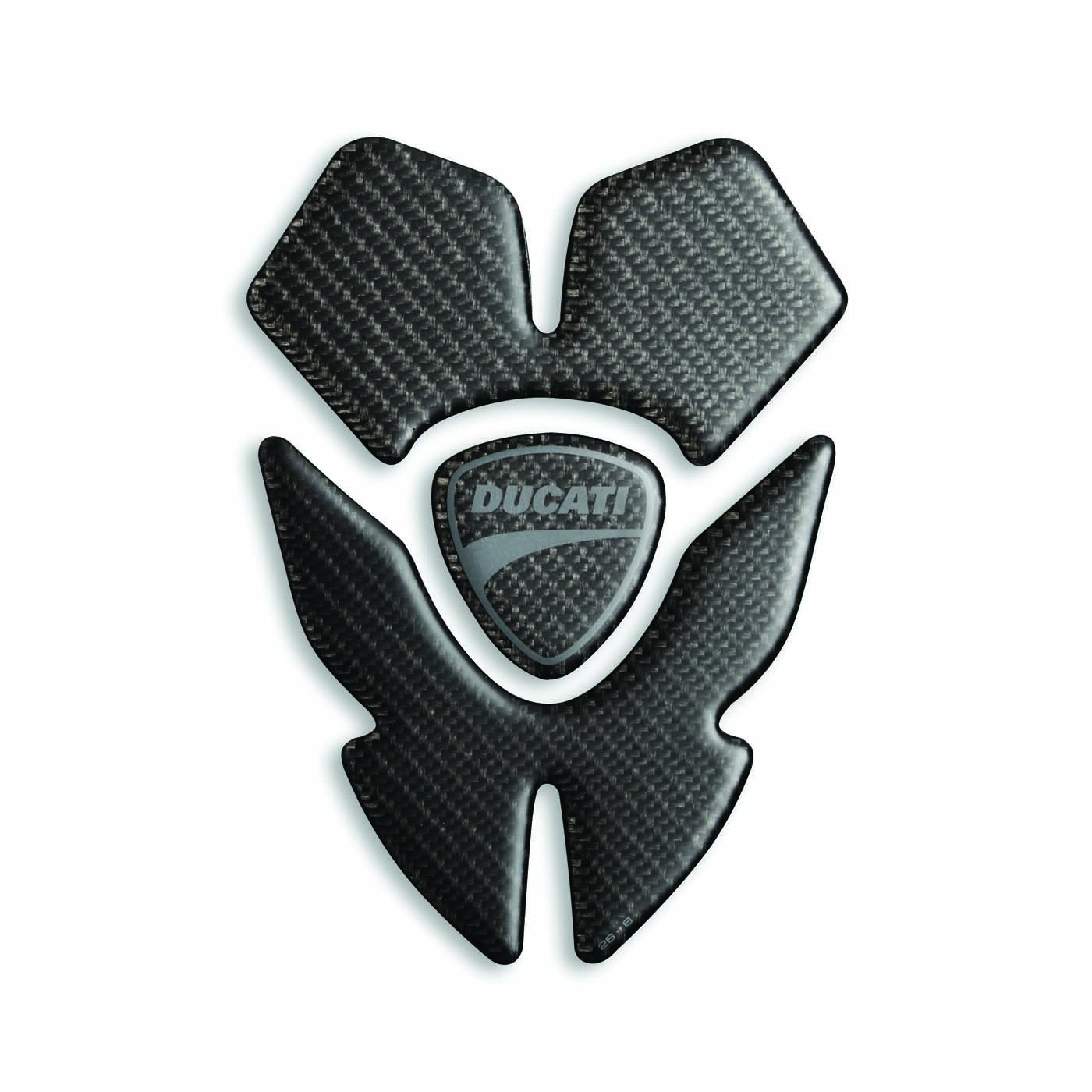 Ducati Monster 1200 Carbon Fiber Tank Pad 97480051A - Motorcycle Gas Tank Protector for Scratch Resistance & Style Enhancement - Perfect for Daily Riding and Bike Shows