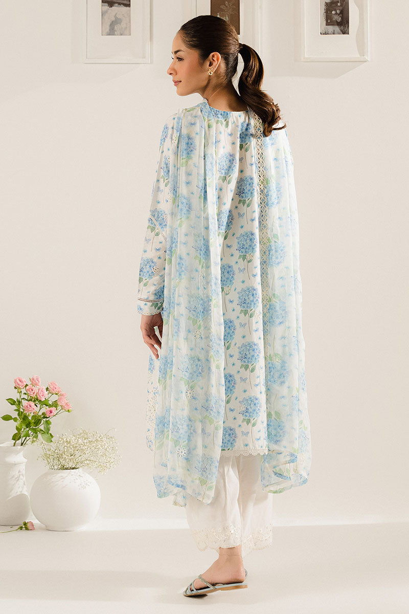 AQUATIC MAZE 2PC SET (TOP & SCARF) - Elegant Indian Ethnic Wear for Festivals, Weddings & Special Occasions