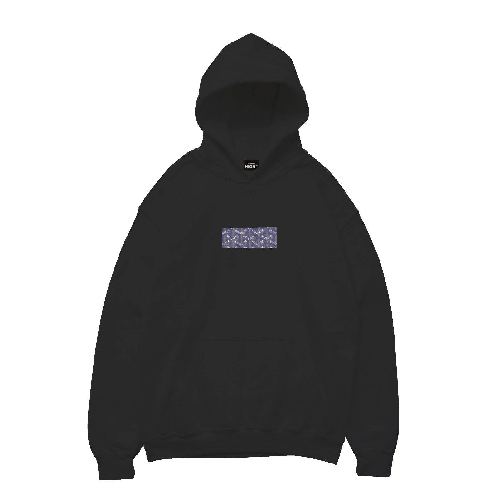 High Street NY Goya'll Box Hoody Blue - Trendy Oversized Hoodie for Men & Women - Perfect for Streetwear, Casual Outfits & Loungewear