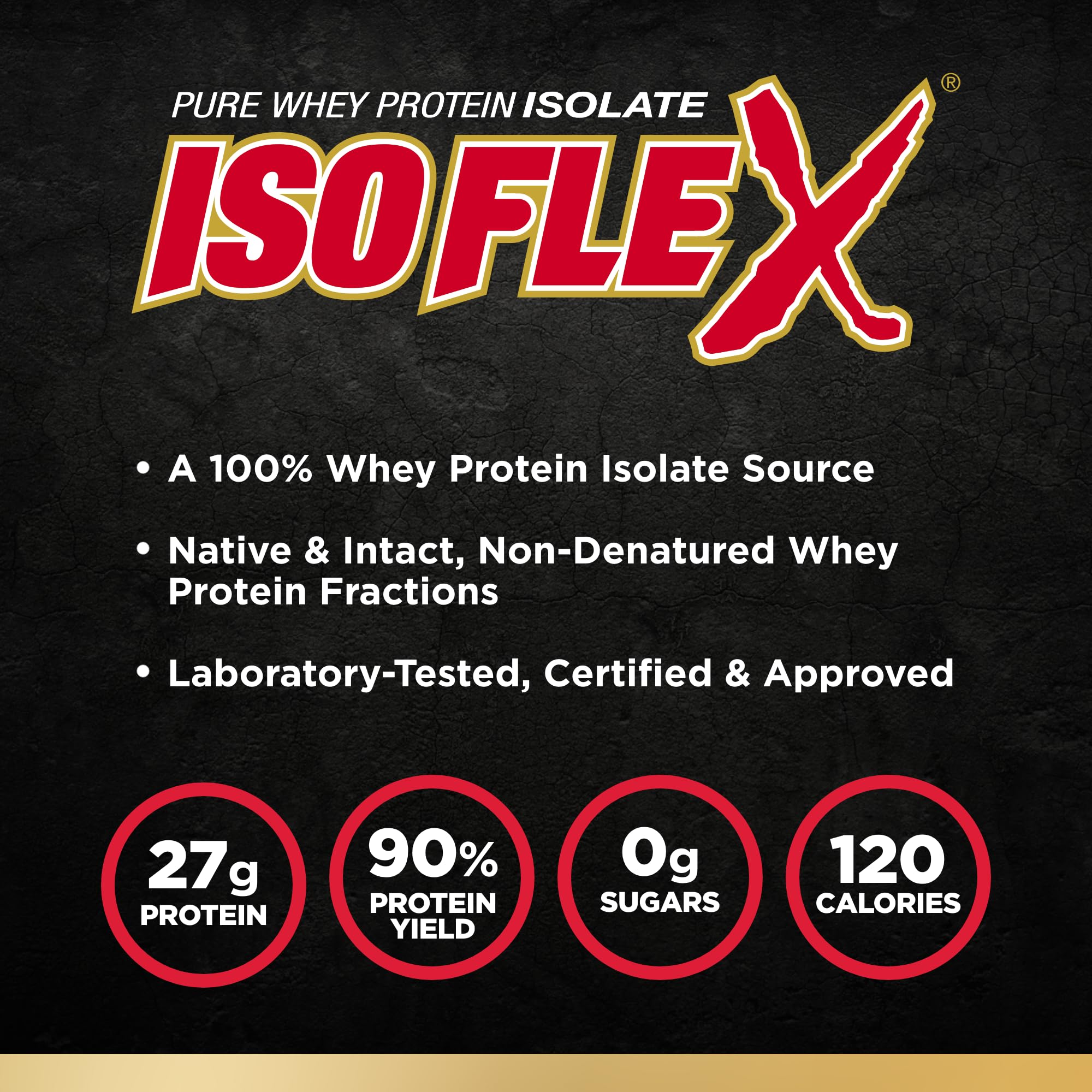 ALLMAX Nutrition ISOFLEX Whey Protein Isolate Powder - 27g Protein per Serving, Vanilla Flavor, 2lb for Muscle Recovery & Post-Workout - Ideal for Gym, Fitness & Bodybuilding