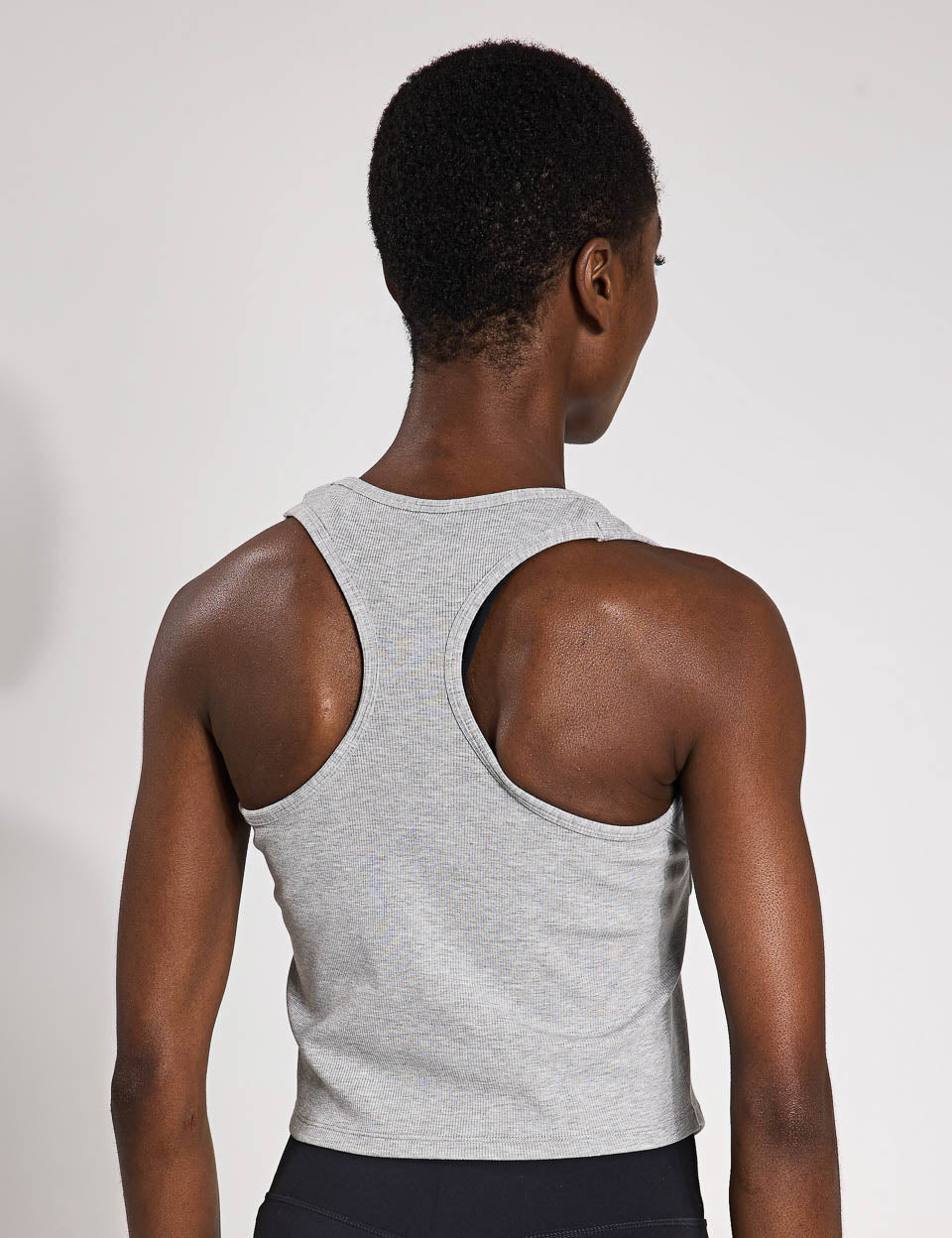 Jodie Tank Top - Soft Grey Marle for Women | Casual & Layering Essential | Perfect for Yoga, Workouts & Everyday Wear