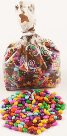 Scott's Cakes Rainbow Mix Chocolate Covered Sunflower Seeds - 1lb Resealable Gingerbread Man Bag - Perfect for Holiday Gifts, Party Favors & Snacking