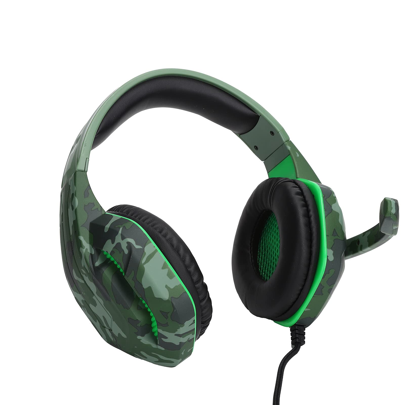 ENZZ Wired Gaming Headset with 40MM Moving Coil Speaker - Foldable Noise Cancelling Headphones with Volume Control for PC, PS5, Xbox | Perfect for Home Gaming, Streaming & Office Work