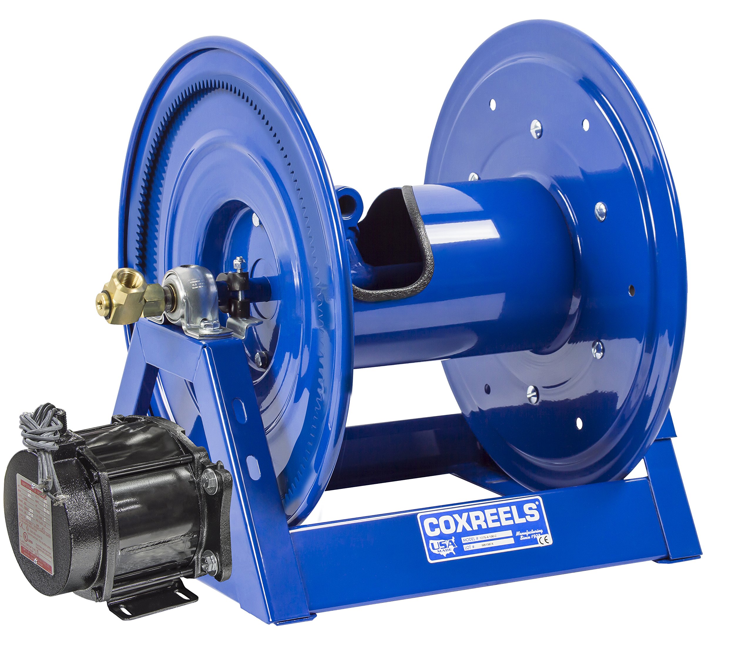 Coxreels 1275-4-50-EA Dual Hose Electric Rewind System - 115V Explosion Proof 1/2HP Motor, 1/2