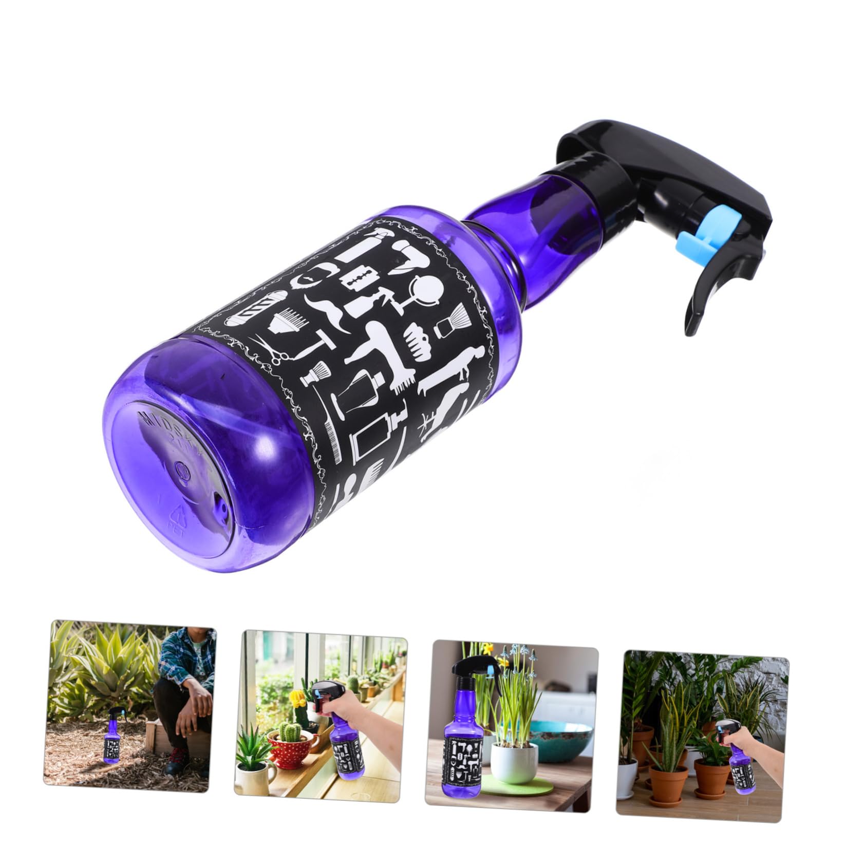 Professional Hair Styling Water Spray Bottle for Barbers - Fine Mist Water Container for Salon, Home Haircuts & Styling - Perfect for Wetting Hair Before Cutting & Styling